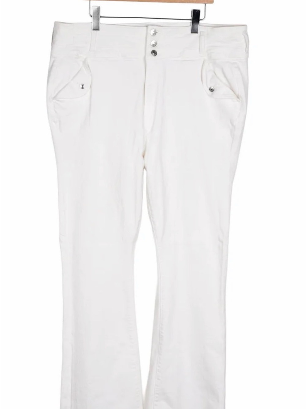 Veronica Beard White Giselle Flare Jeans